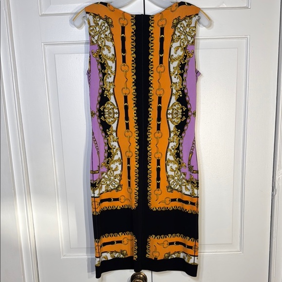 NWOT Eva Varro Vibrant Designer Sheath Dress. Stretchy and Flattering Size S - Picture 2 of 5